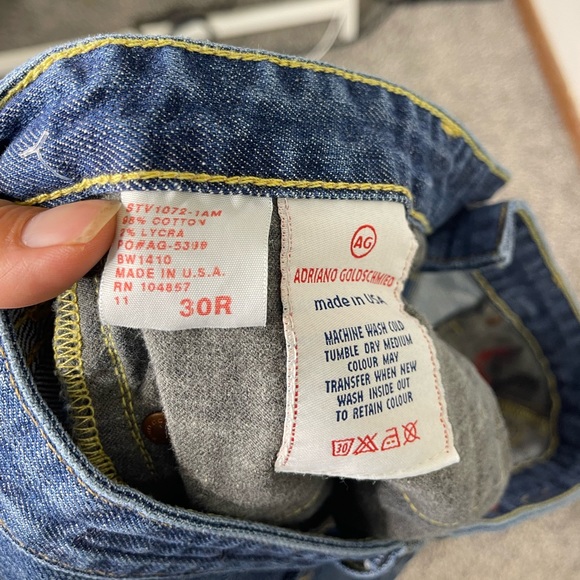 AG Vintage Y2K the Club Low Rise Flare BootCut Sz 31 Made in California - Picture 6 of 10